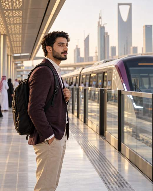 Daily commuting in Riyadh